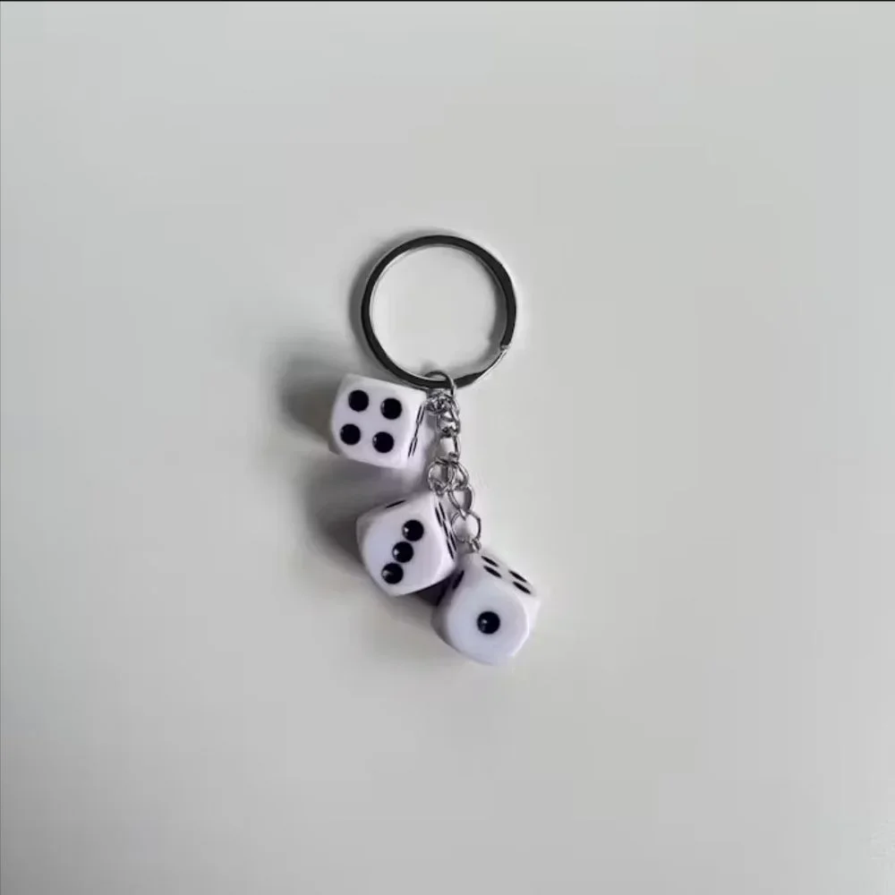 y2k 2000s dice keyring for keychain
